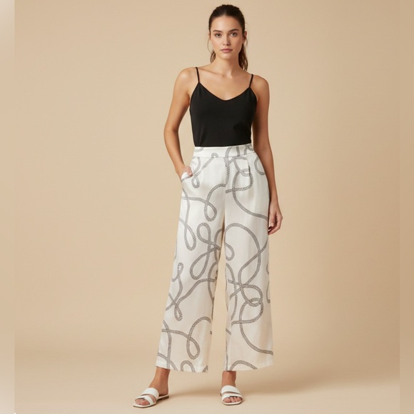 Joie Pants - Joie Women’s Satin Wide Leg Pants Size L